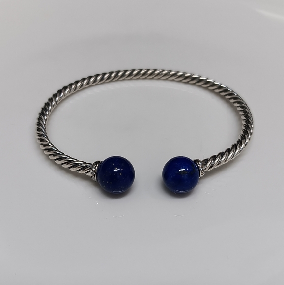 David Yurman Bracelet with Lapis Lazuli & Diamonds - Picture 2 of 7